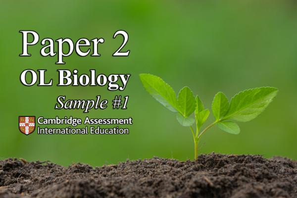 Sample 1 PAPER 2 - OL Biology CAMBRIDGE cover