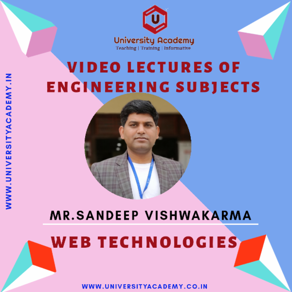 Web Technology Lecture + Notes + Certificate cover