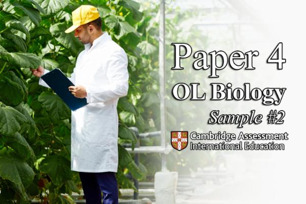Sample 2 PAPER 4 - OL Biology CAMBRIDGE cover