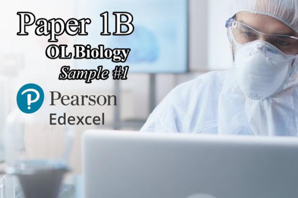 Sample 1 PAPER 1B - OL Biology EDEXCEL cover