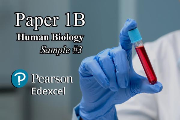 Sample 3 PAPER 1B - HUMAN Biology EDEXCEL cover