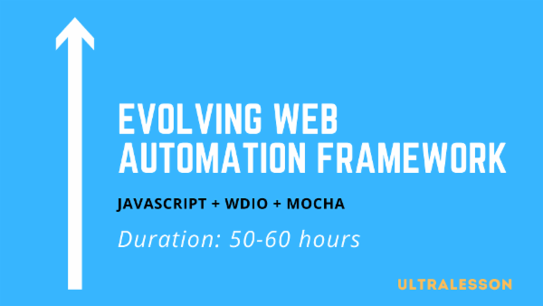 Evolution of Web Automation Framework using WebdriverIO cover
