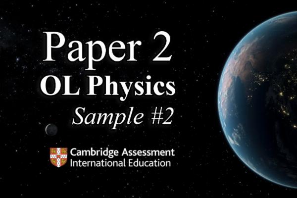 Sample 2 PAPER 2 - OL Physics CAMBRIDGE cover