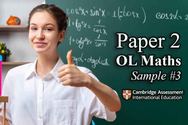Sample 3 PAPER 2 - OL Math CAMBRIDGE cover