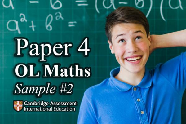 Sample 2 PAPER 4 - OL Math CAMBRIDGE cover