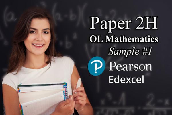 Sample 1 PAPER 2H - OL Math EDEXCEL cover