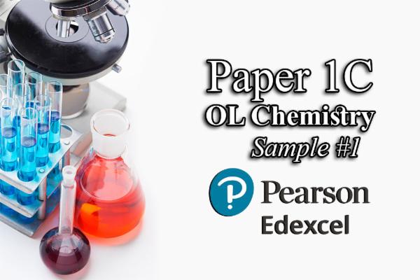 Sample 1 PAPER 1C - OL Chemistry EDEXCEL cover