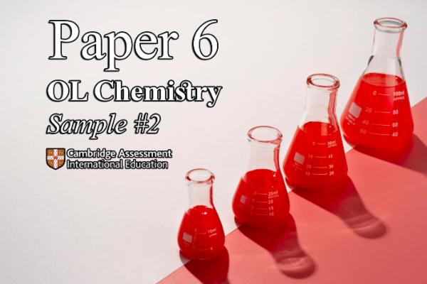 Sample 2 PAPER 6 - OL Chemistry CAMBRIDGE cover