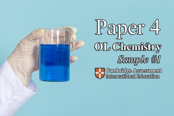Sample 1 PAPER 4 - OL Chemistry CAMBRIDGE cover