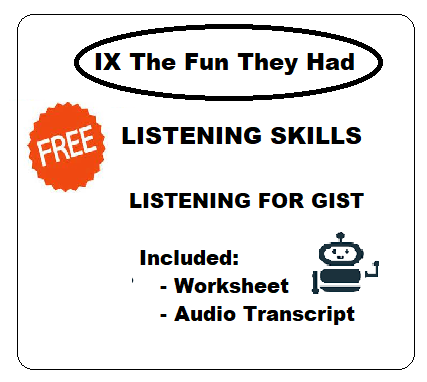 The Fun They Had -LISTENING SKILLS cover