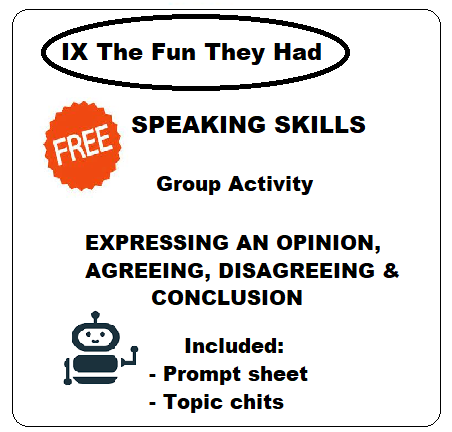 The Fun They Had -SPEAKING SKILLS cover