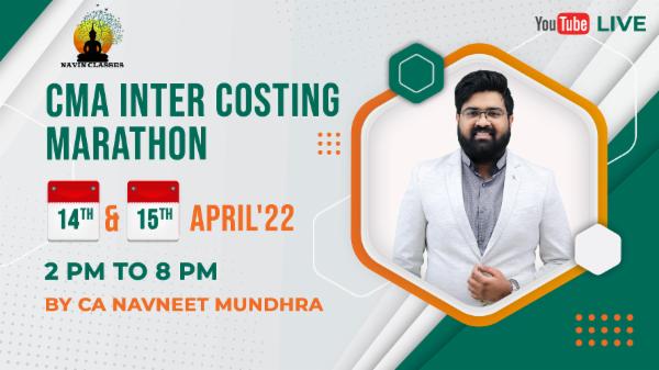 Cost Accounting Marathon | CMA Inter cover