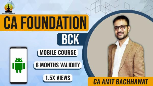 CA Foundation BCK JUNE'23- Mobile Course cover