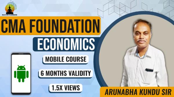 CMA FOUNDATION BUSINESS ECONOMICS JUNE'23- Mobile Course cover