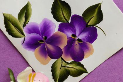 Recording - Learn to Paint Pansies cover