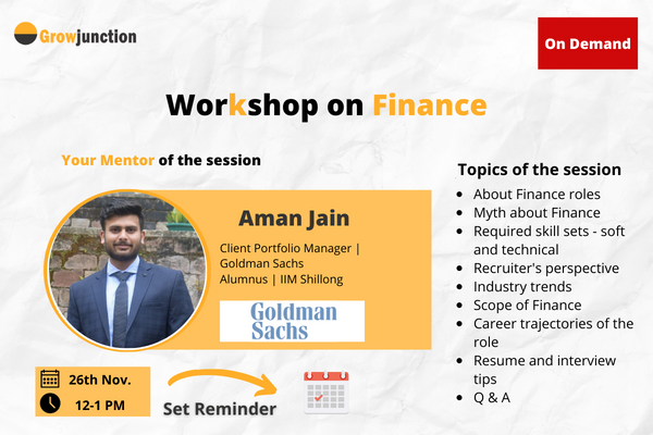 Finance Workshop by JP Morgan Associate cover