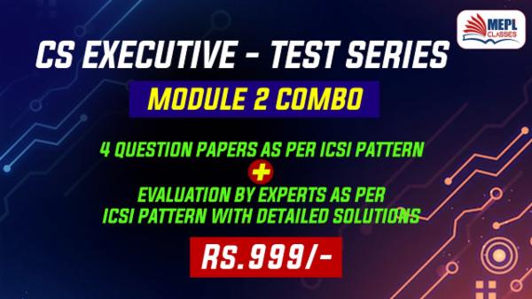 CS EXECUTIVE - OLD SYLLABUS - TEST SERIES - MODULE 2 COMBO (ALL 4 PAPERS) cover