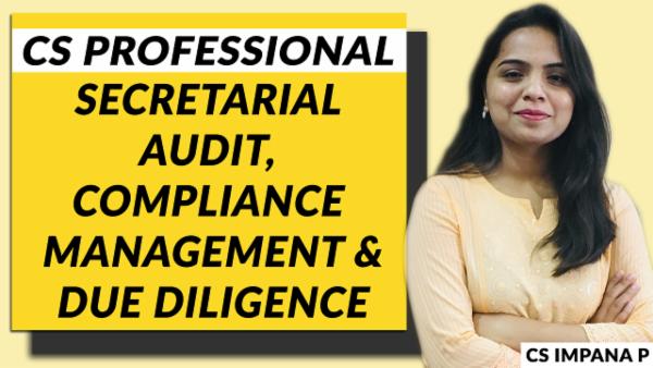 CS Professional : Secretarial Audit, Compliance Management and Due Diligence cover
