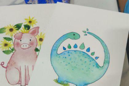 Recording - Make a Piggy Drawing with Watercolors! cover