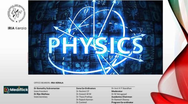 2022 RADIOLOGY PHYSICS COURSE BY IRIA KERALA - Recorded cover