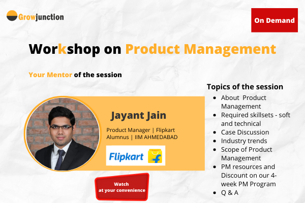Product Management Workshop by Flipkart Product Manager cover