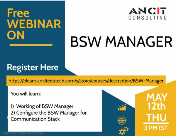 Webinar on "BSW Manager" cover