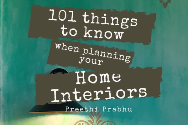 Ebook - 101 Things to Know While Planning you Home Interiors cover