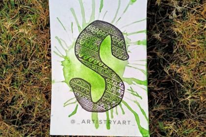 Recording - Watercolor background x Mandala Lettering cover