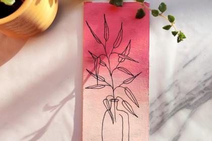 Recording - Minimal Ombre + Line Art cover