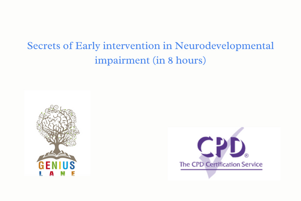 Secrets of Early intervention in Neurodevelopmental impairment: Develop child-centred communication to address Parental anxieties (in 8 hours) cover
