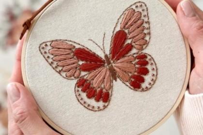 Recording - Butterfly Embroidery cover