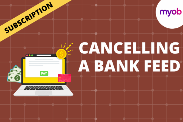 CANCELLING A BANK FEED cover