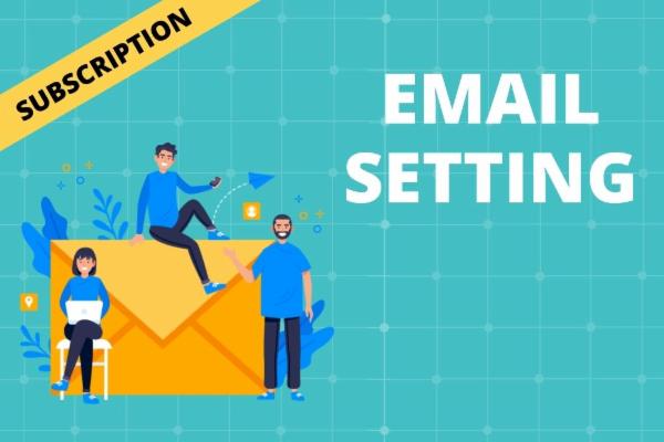 EMAIL SETTINGS cover