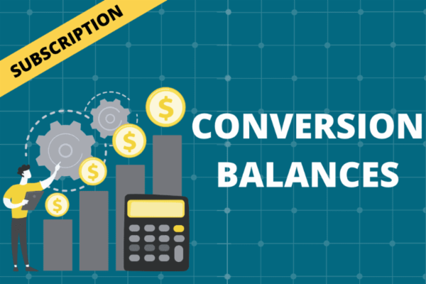 CONVERSION BALANCES cover