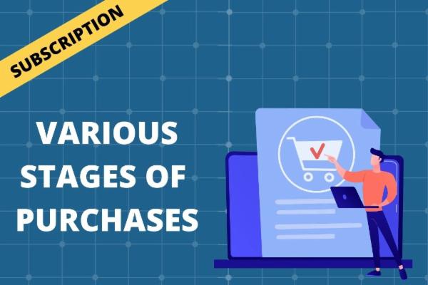 VARIOUS STAGES OF PURCHASES cover