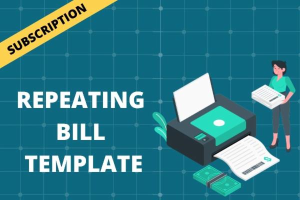REPEATING BILL TEMPLATE cover