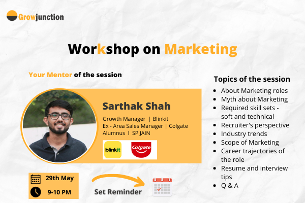 29 May Marketing Workshop cover