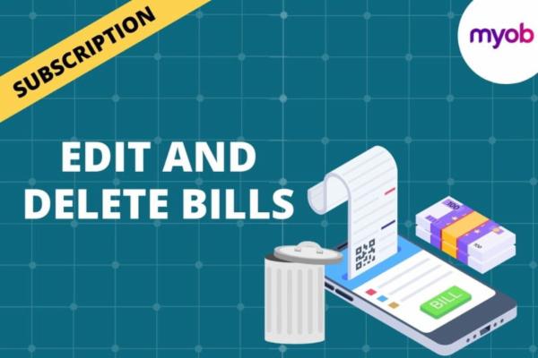 EDIT AND DELETE BILLS cover