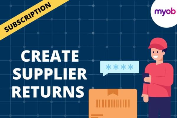 CREATE SUPPLIER RETURNS cover