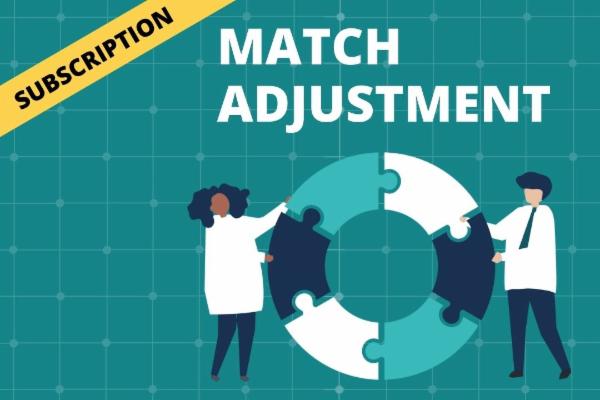 MATCH - ADJUSTMENT cover