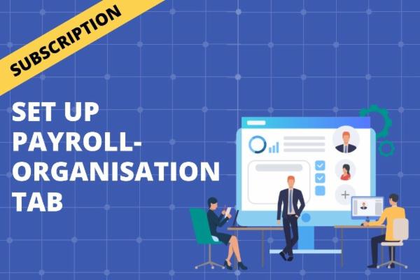SET UP PAYROLL - ORGANISATION TAB cover