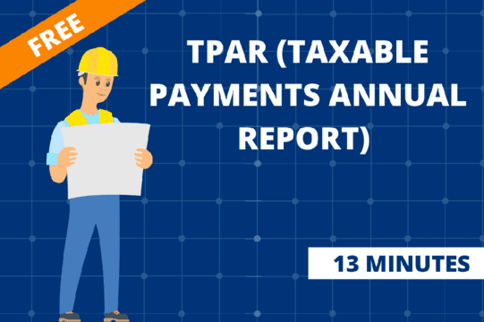 TPAR (TAXABLE PAYMENTS ANNUAL REPORT) cover
