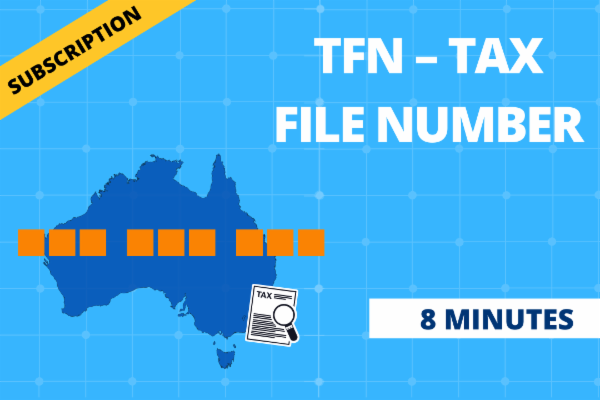 TFN – TAX FILE NUMBER cover