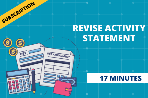 REVISE ACTIVITY STATEMENT cover