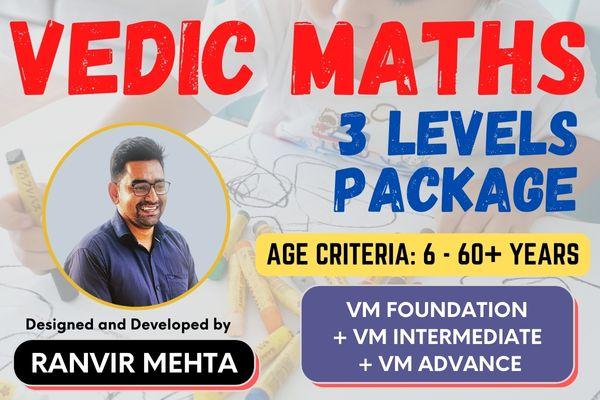 Vedic Maths (Foundation + Intermediate + Advance) cover