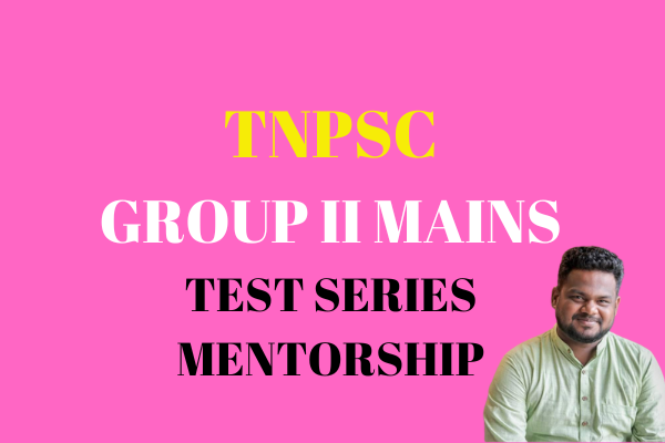 GROUP II MAINS TEST BATCH WITH MENTORSHIP cover