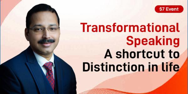 Transformational Speaking - A shortcut to Distinction in life. cover