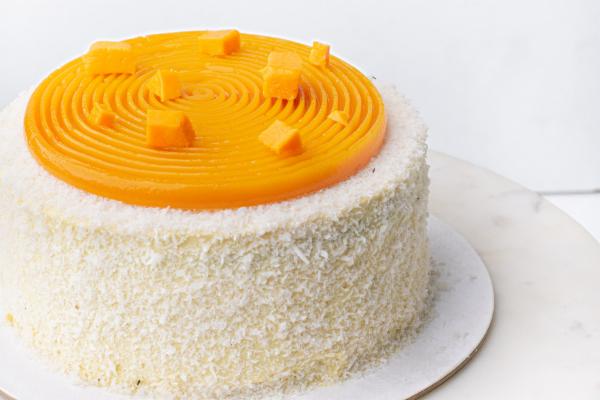 Tropical Coconut Mango Cake cover