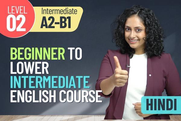 Beginner-Intermediate Level English Course - Level A2-B1 cover