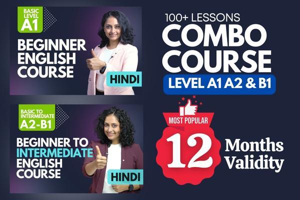 Beginner English (A1 A2) - Intermediate English (B1) cover